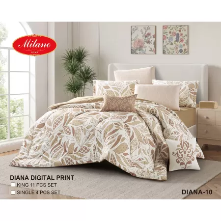 Comforter Diana Digital Print 11 Pcs set